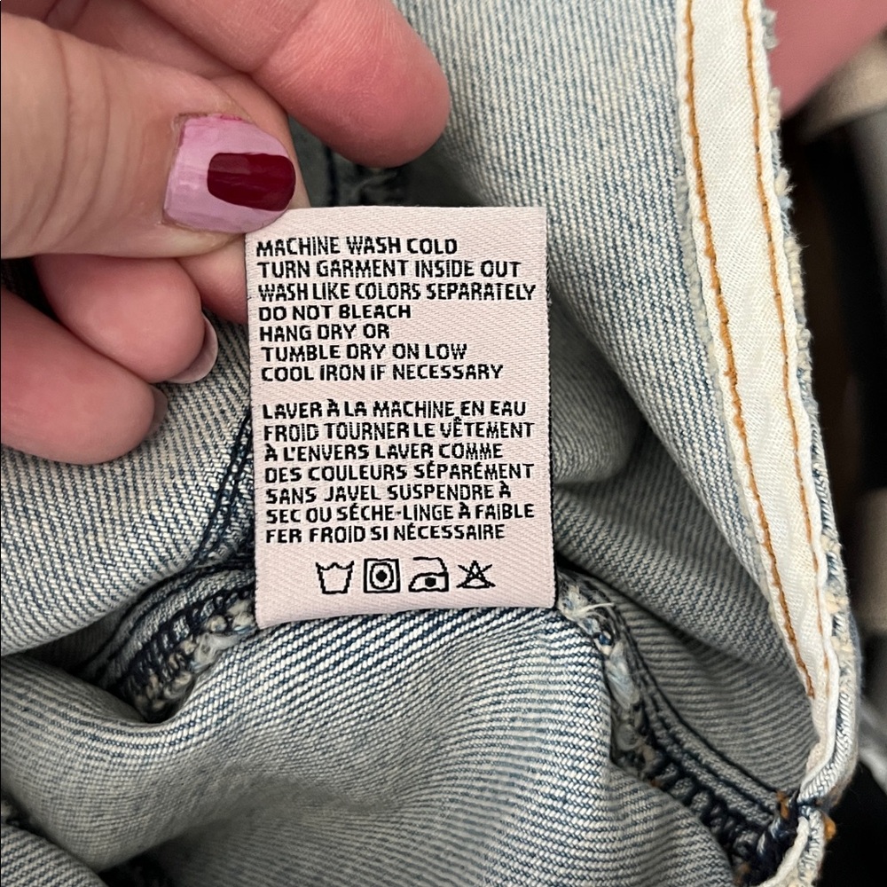 REVICE Light Blue Denim Dress with Front Zipper - Picture 11 of 12